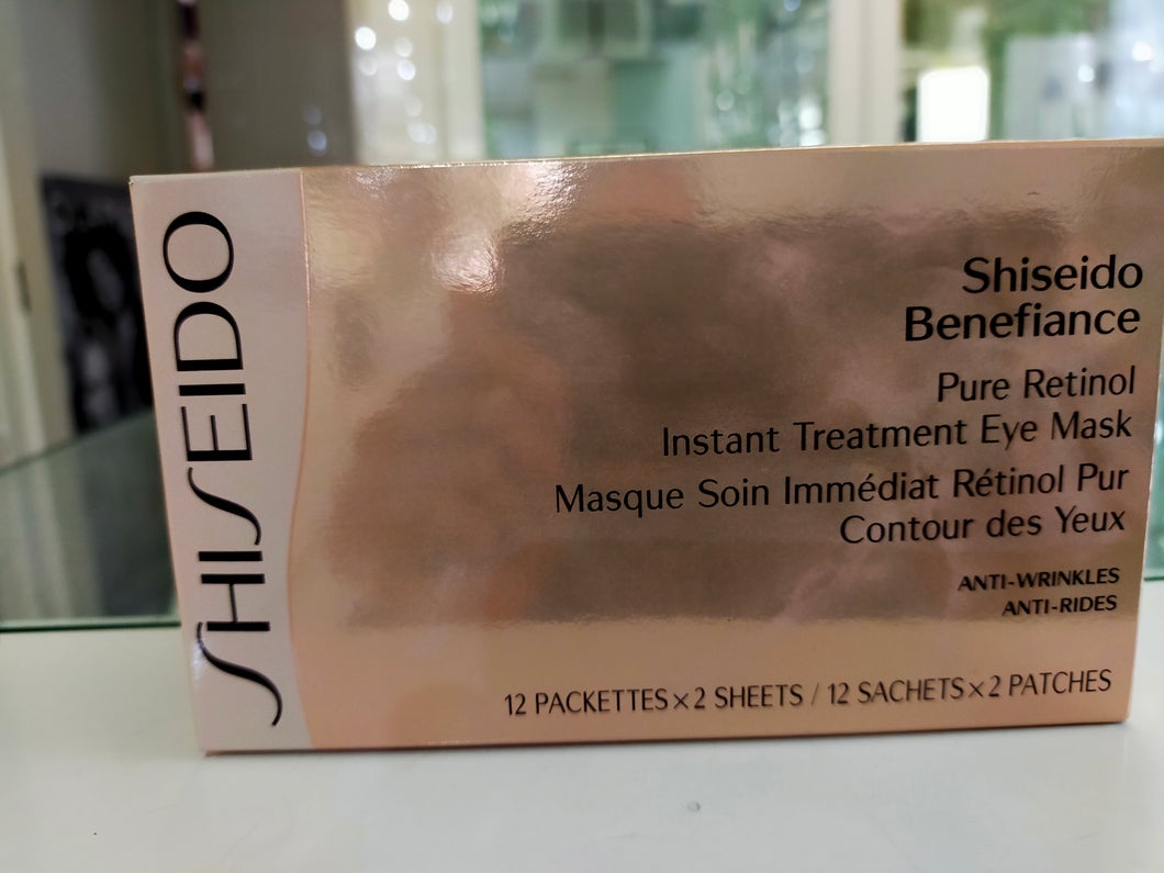 SHISEIDO BENEFIANCE -PURE RETINOL INSTANT TREATMENT EYEMASK- MASCHERA CONTORNI OCCHI