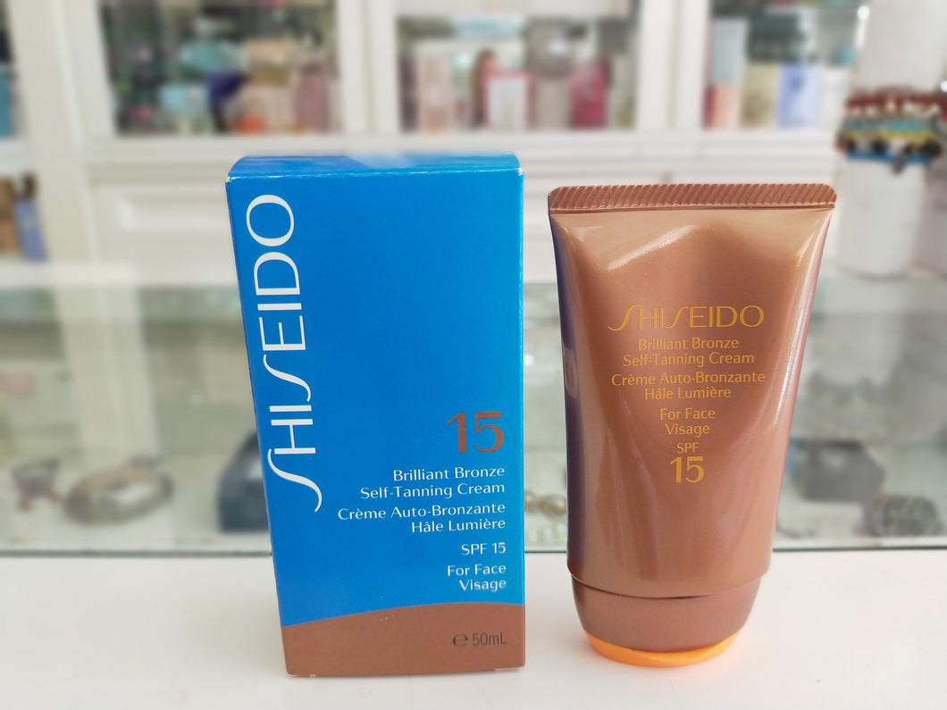 SHISEIDO CREMA AUTOABBRONZANTE VISO SPF 15-BRRILLIANT BRONZE SELF TANNING