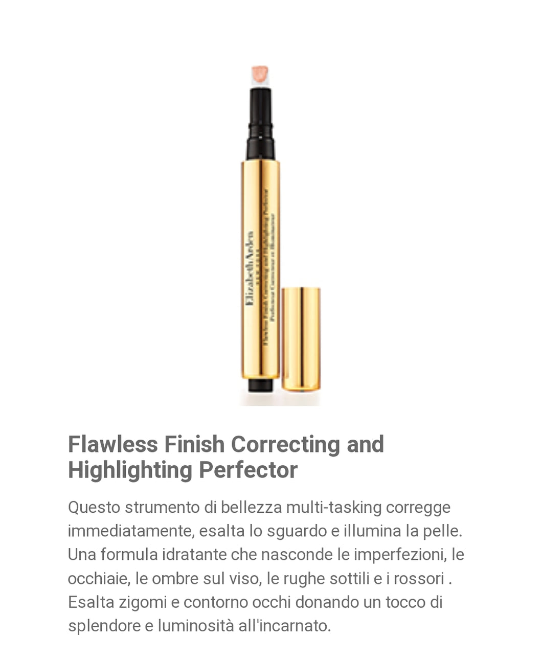 Correttore Elizabeth Arden Flawless Finish Correcting and Highlighting Perfector